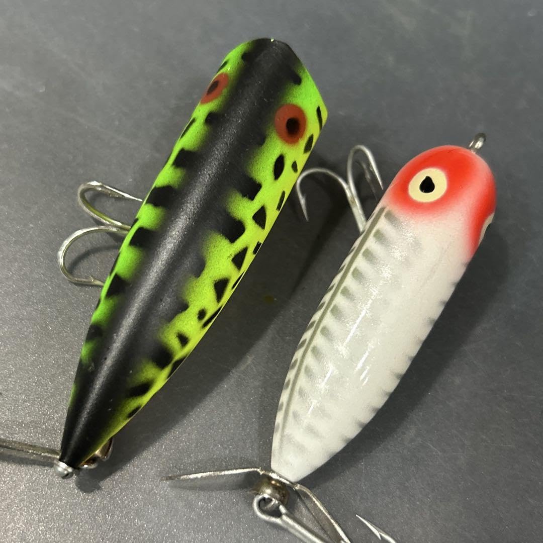 Amazon.co.jp: ヘドン トップウォータールアー 2個 ルアーセット 水面