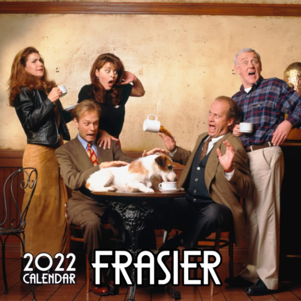 Frasier Calendar 2022 Monthly Planner: January 2022 - December 2022 OFFICIAL Squared Monthly Calendar, 12 Months | BONUS 4 Months 2022