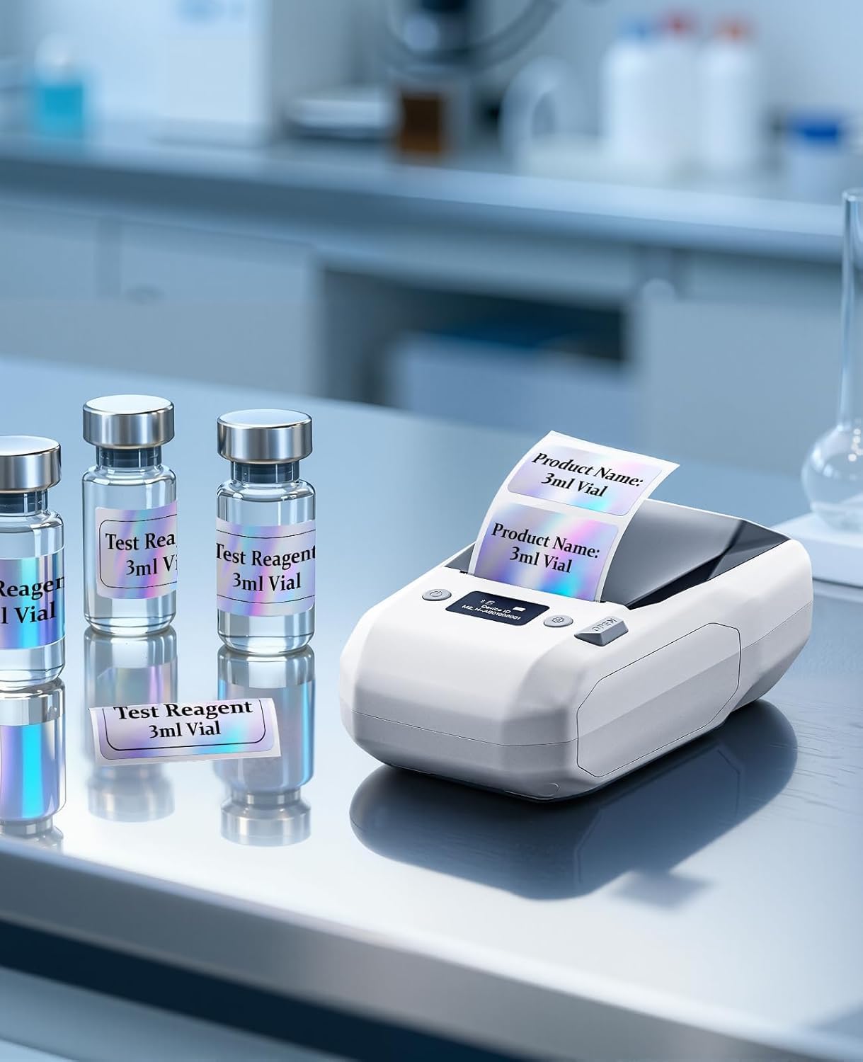 NIIMBOT M2 Stampante per etichette Trasferimento Termico, 300DPI(Bianco) | Etichettatrice Colore autoadesivo per Ufficio, Piccola Impresa, Giardino, Compatibile con Cellulari e PC