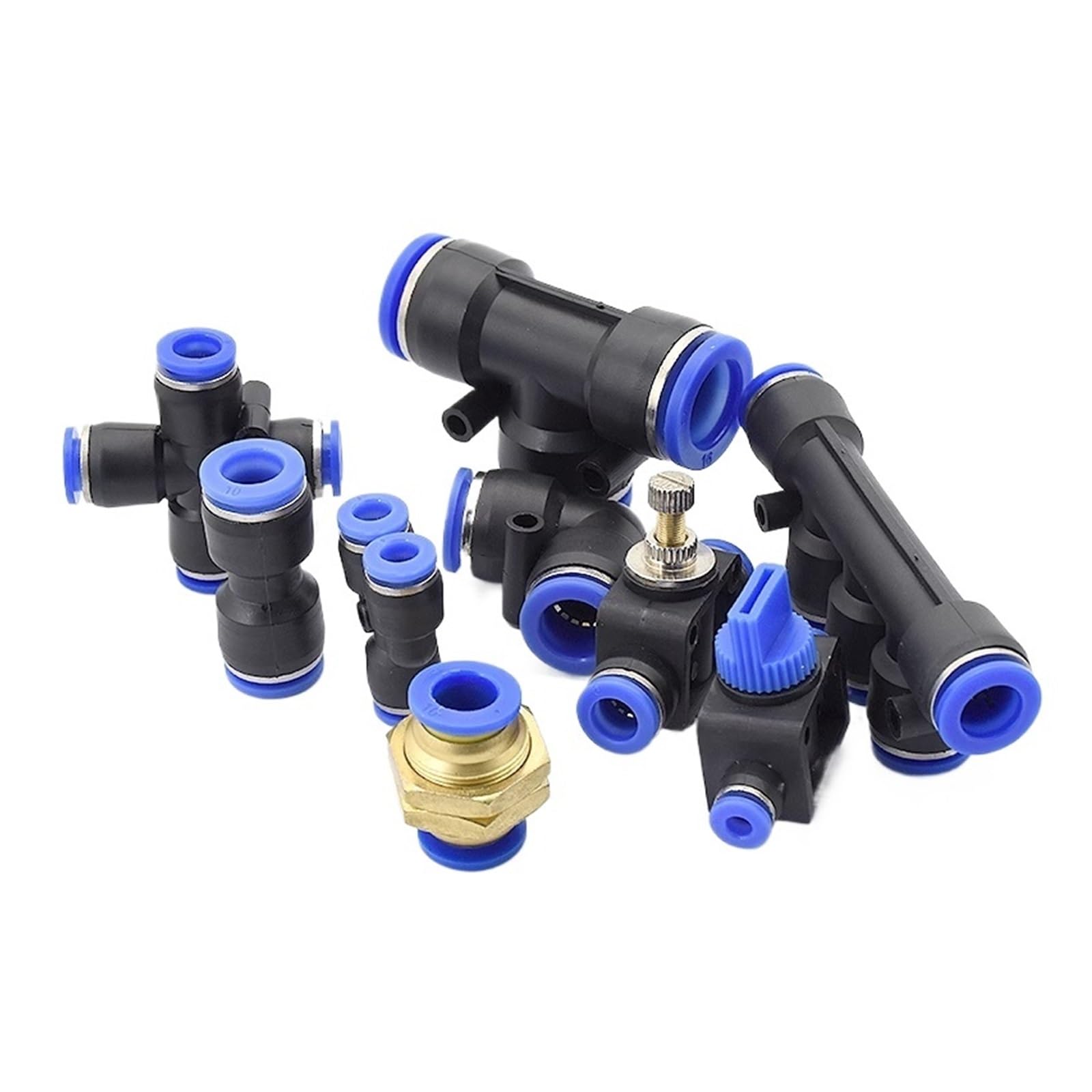20~100 piezas PU PV PE PY PM SA PZA PM accesorios neumáticos 4 mm 6 mm 8 mm 10 mm 12 mm manguera de aire de plástico acoplamientos rápidos conectores de tubería(PZA(100PCS),8mm)