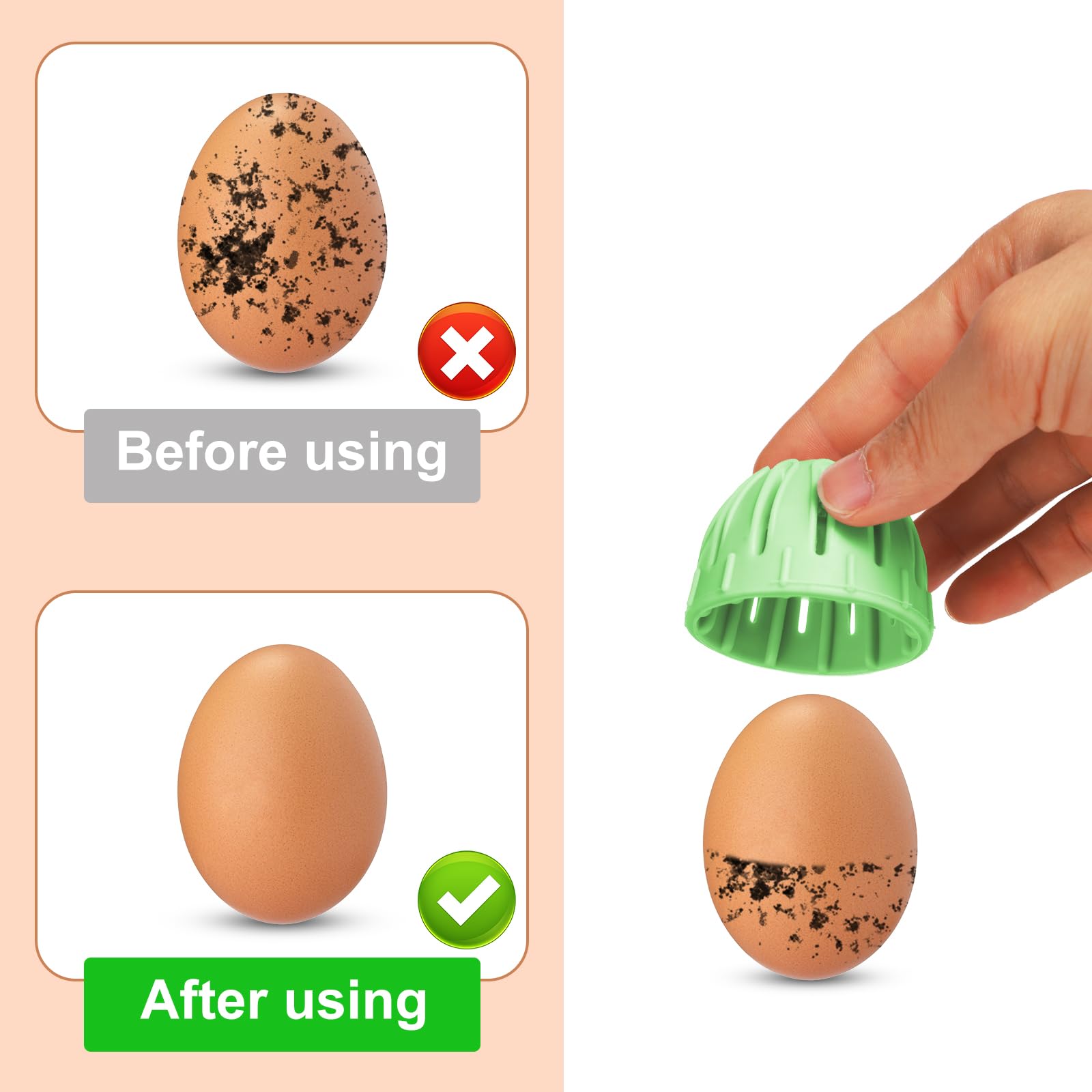 Silikon Ei Reiniger, Ei Seuerbürste, Wiederverwendbarer Ei