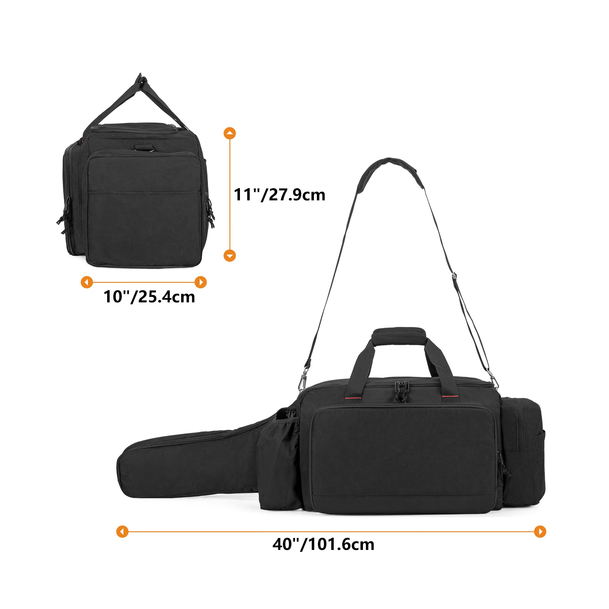 SAMDEW Estuche para Motosierra Compatible con EGO 35 y 40 y 45cm Motosierra Eléctrica, Bolsa de Almacenamiento Apto para 14/16/18 Pulgadas Cable y Accesorios (Solo Bolsa)