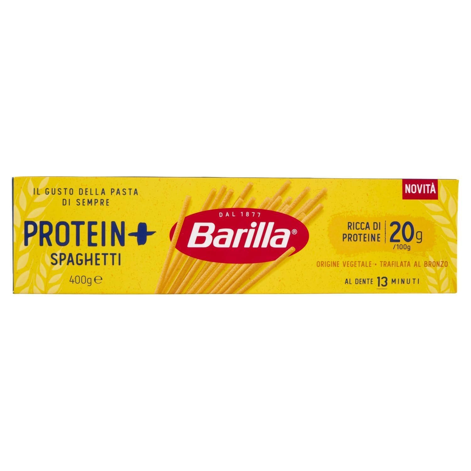 Italian Gourmet Bundle 24x Barilla Protein+ Spaghetti 400g + Italian Gourmet Polpa, proteinreiche Pasta, Spaghetti mit 20g Protein pro 100g, Vorratspack, italienische Nudeln, Hartweizengrieß
