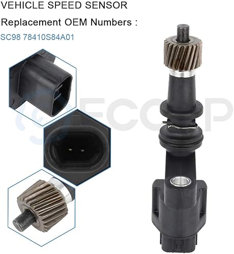 Miniatura 2 de ECCPP Sensor de velocidad del vehículo SC98 VSS para 1998 1999 2000 2001 2002 para Honda para Accord 2.3L3.0L 78410S84A01