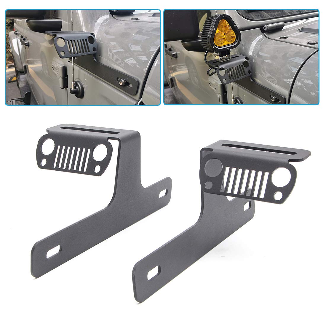 Buy KMFCDAE Front Lower Cowl Light Bracket for Jeep JL Wrangler 2018