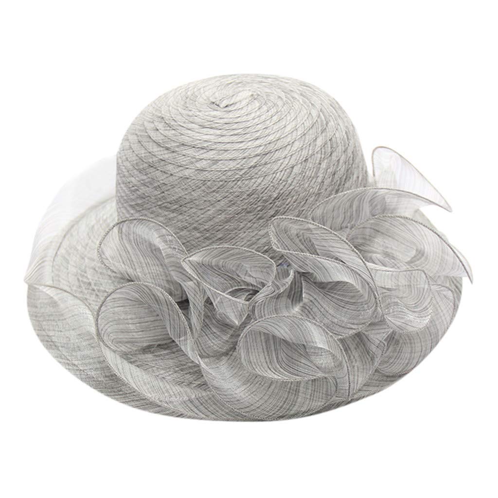Générique Genérico 2024 AI – Sombrero de boda para mujer nupcial Tea Fascinator Party Béisbol Caps De Vaquero Pluma