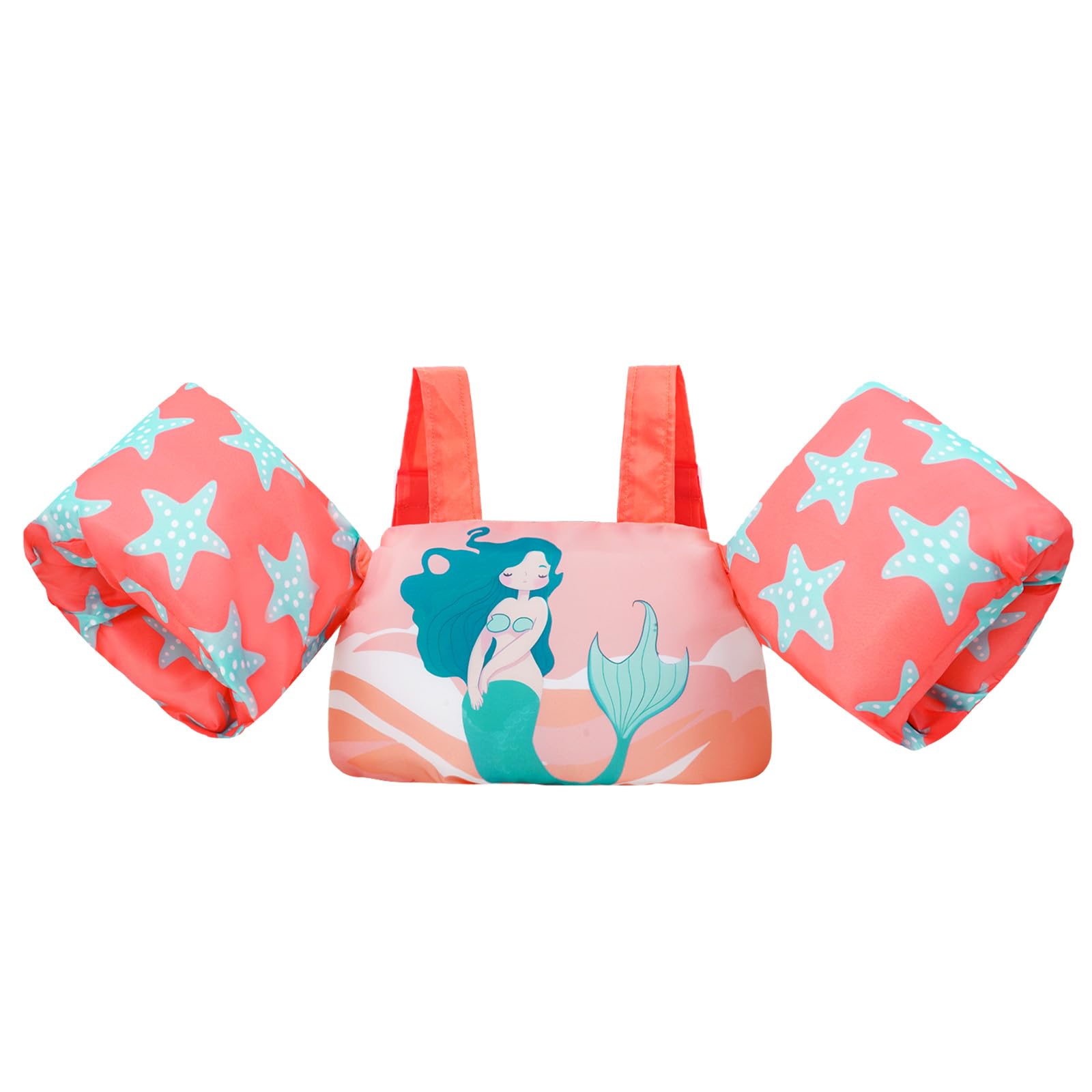 Gogokids Chaleco Flotante para Niños con Brazalete, Chaleco Flotador de Natación para,Seguro y Cómodo, Dispositivo de Entrenamiento de Natación para Niños de 2-6 años, 20-50 Libras (9-23 kg)