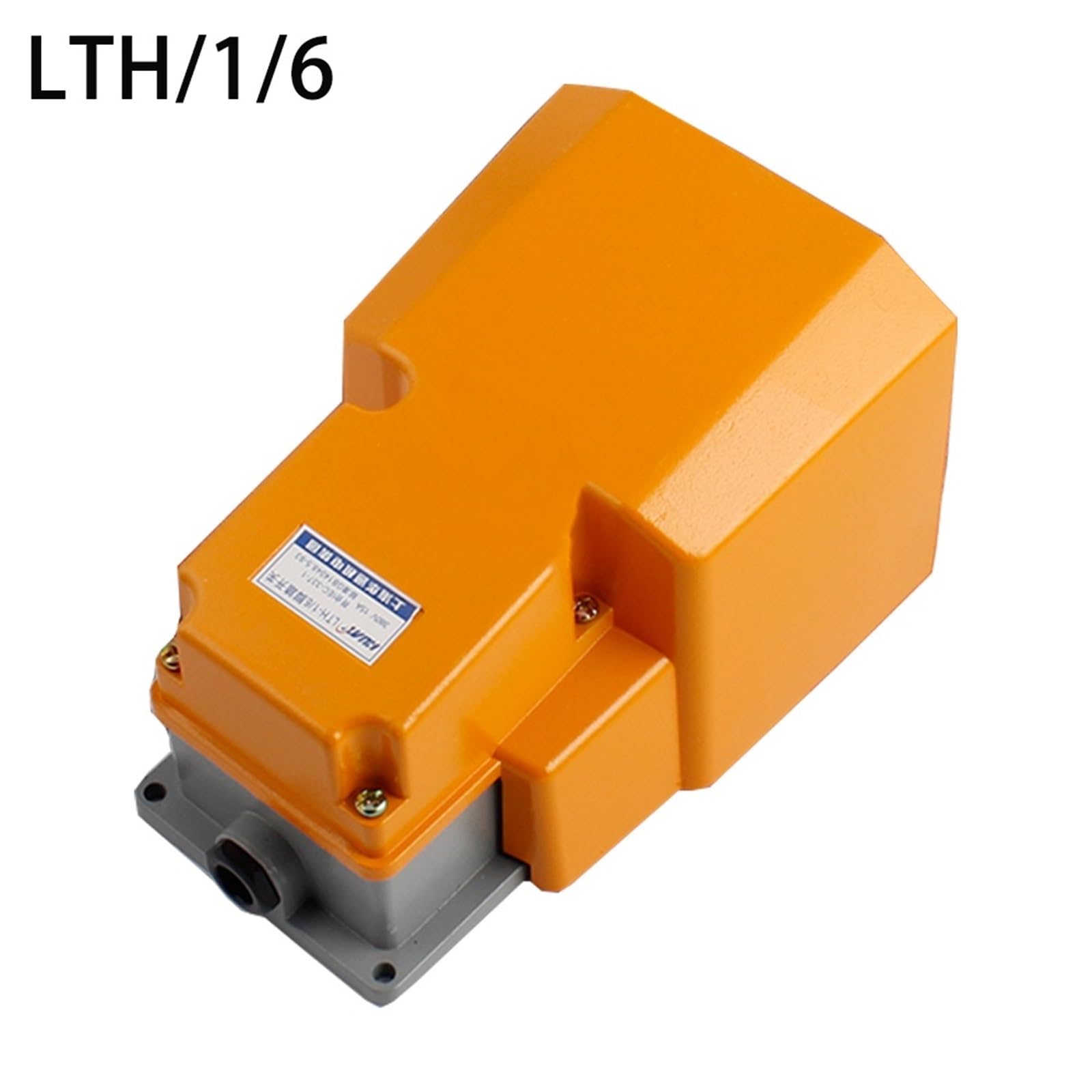 Interruptor de pie Interruptor de pie LTH-1/6 con carcasa de aluminio, piezas for máquinas herramienta, punta plateada, interruptor de pedal de reinicio industrial for energía eléctrica, 1 unidad
