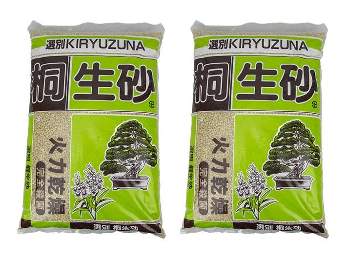 Geosism & Nature Kiryuzuna Calidad Dura 2/5 mm (2 Bolsas de 11 kg - 14 lt Aproximadamente), para bonsáis de coníferas