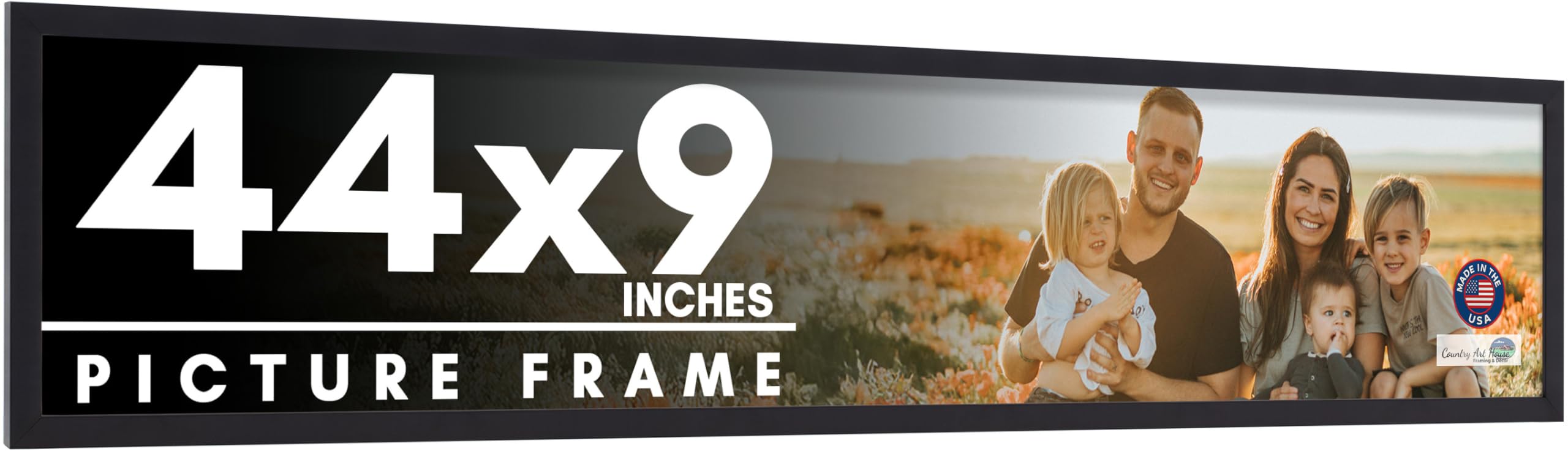 Amazon.com - 44x9 Frame Black Picture Frame - Complete Modern