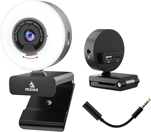 Miniatura 10 de NexiGo Cámara web de negocios N930P 1080P con software, micrófono y cubierta de privacidad, enfoque automático, cámara web USB HD, para Zoom,