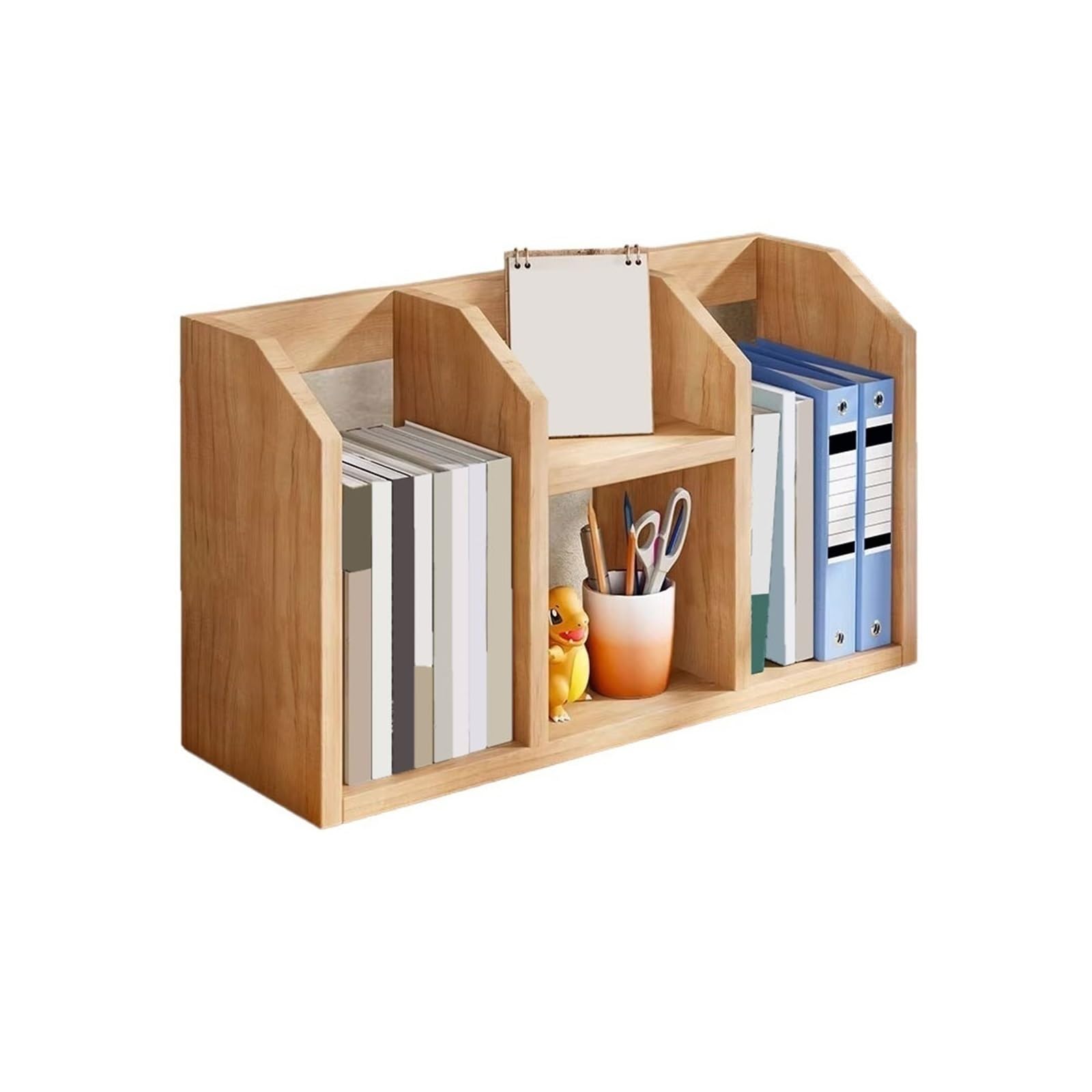 Zhaoj24-05 Bookcase Office Multipurpose Wooden Bookshelf Home Tabletop Divided Storage Rack