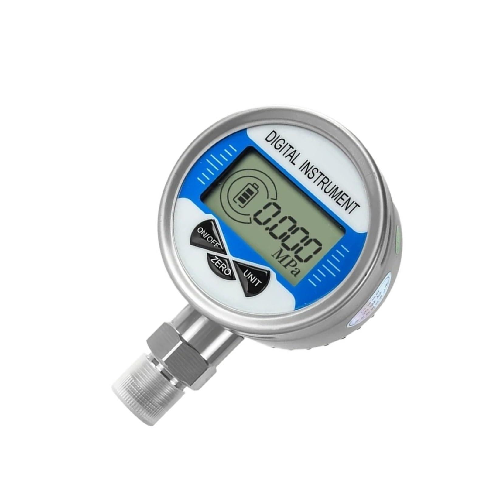 Digitales Manometer, 60 mm Wasser-Luft-Öl-Manometer, Genauigkeit 0,5% FS, digitales Flüssigkeitsmanometer(-100-0 kPa,NPT1-2 Radial)