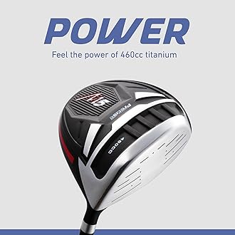 Precise M5 Men’s Golf Set – 460cc Driver, Wood, Hybrid, 5-PW Irons, Putter, Stand Bag, 3 Headcovers