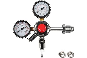 Dual Gauge Nitrogen Regulator for Nitrogen-Infused Draft Beer - CGA580