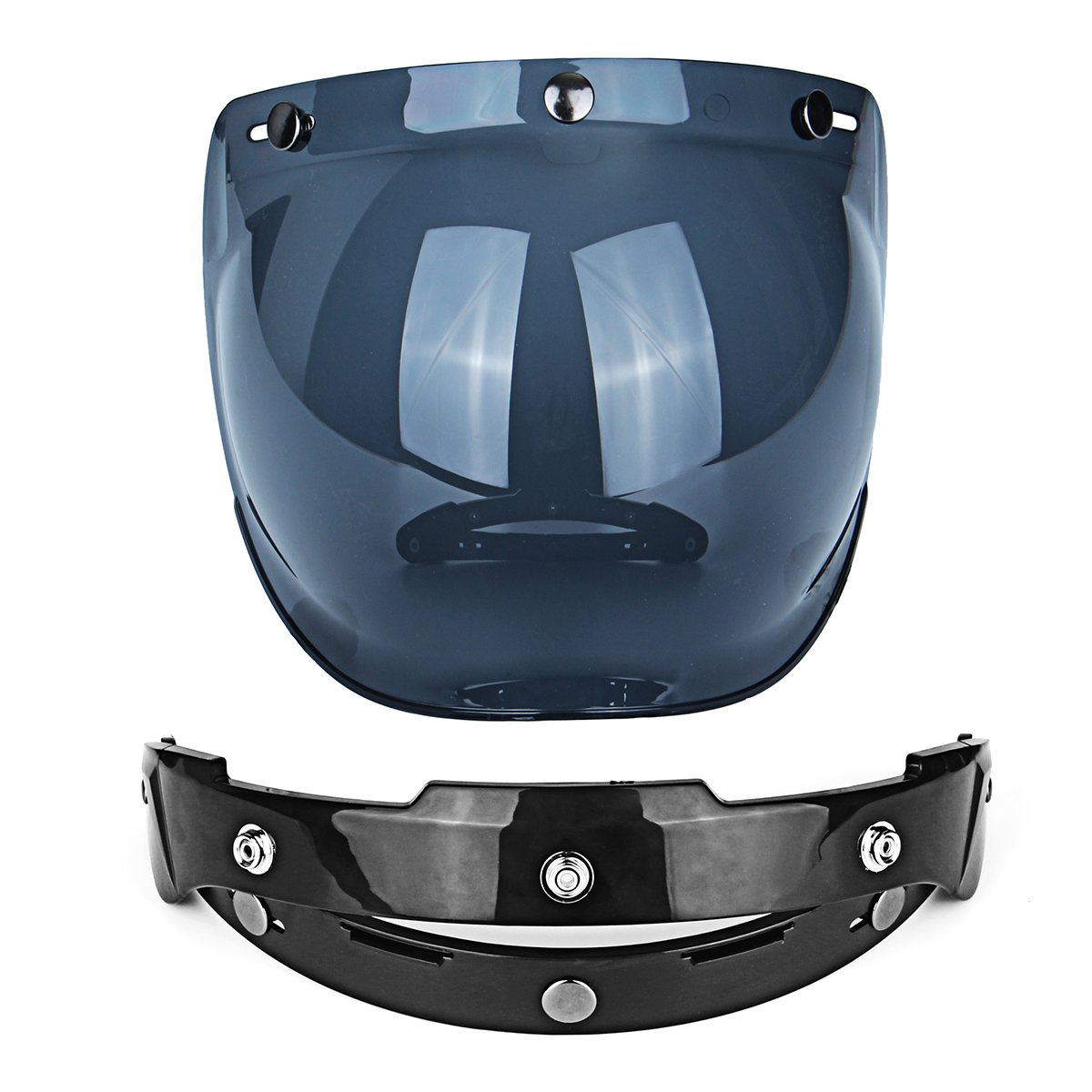 Apra Il Casco Motociclo Bolla Visiera Obiettivo per Harley Jet Casco - Chiaro