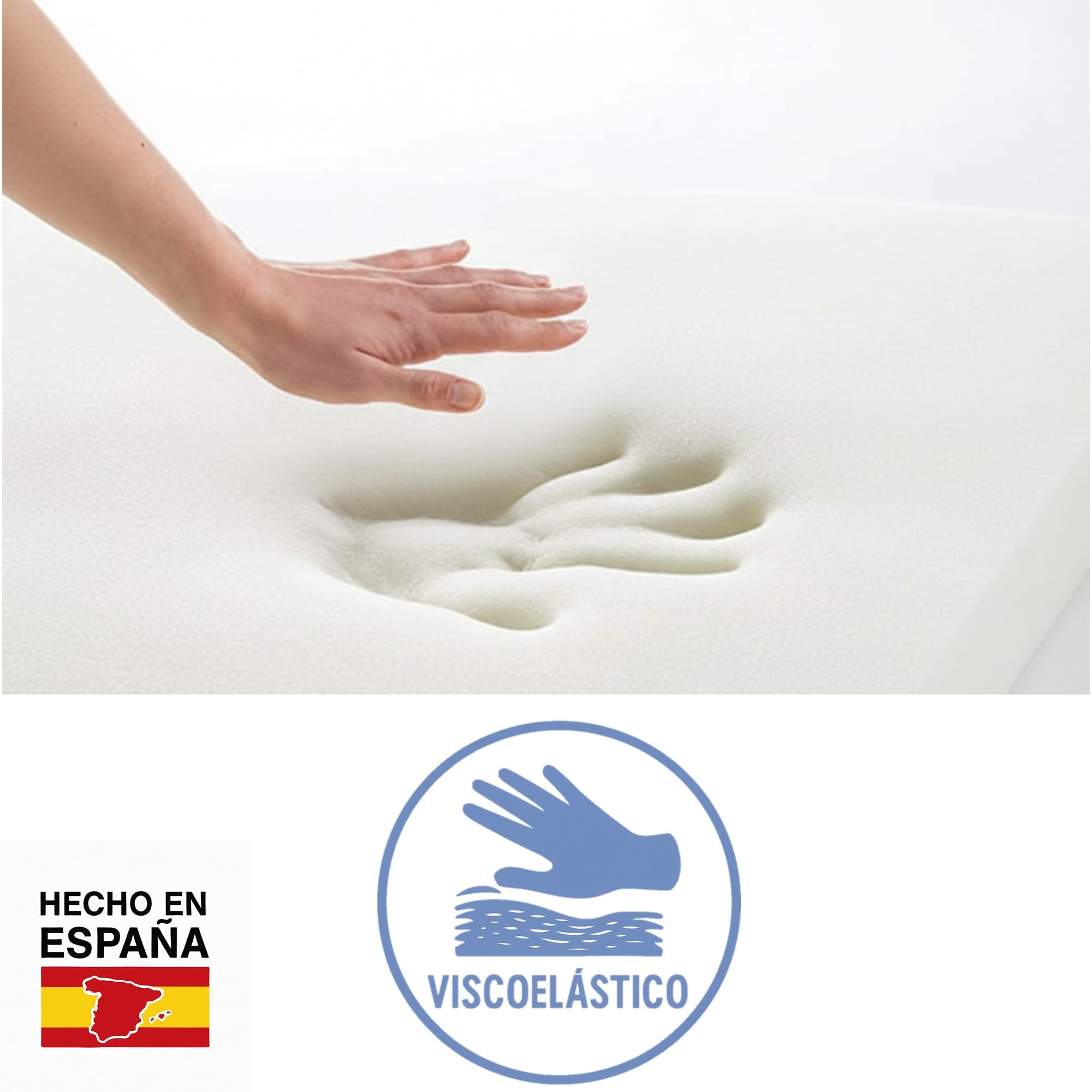 MATTREX | Almohada Viscoelástica 150 cm Doble Funda con Cremallera – Almohada Viscoelástica Antiácaros y Antibacterias – Almohada viscoelástica Aloe Vera Hilos de Plata