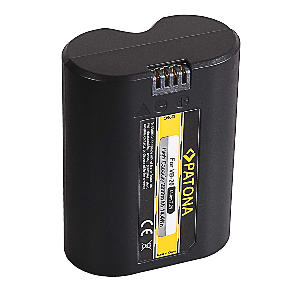 PATONA Batterie VB20 Compatible avec Godox V350S / C/N/O/F Speedlite Flash