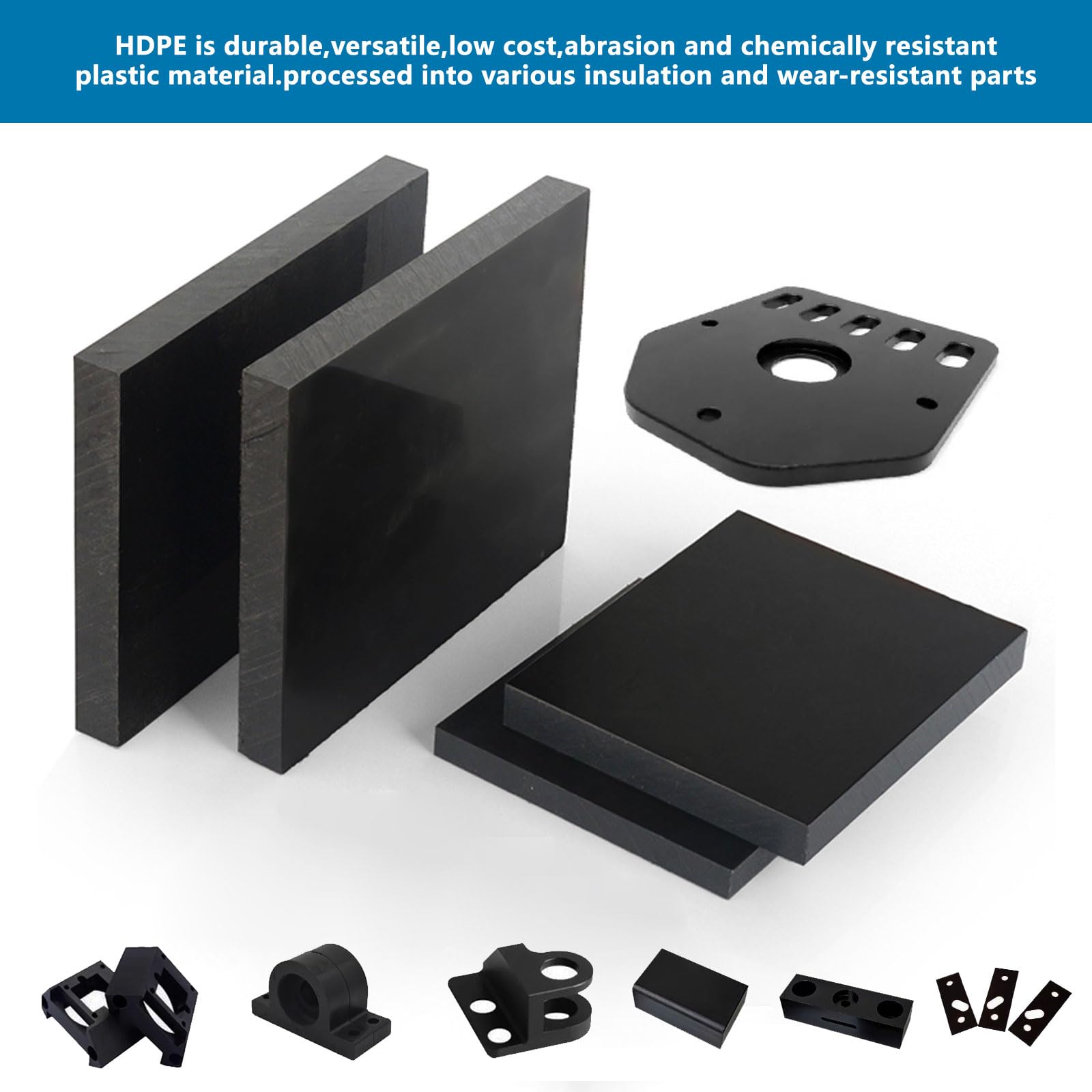 Amazon.co.jp: TIHONORI HDPE板 黒色プラスチック 3mm 高密度
