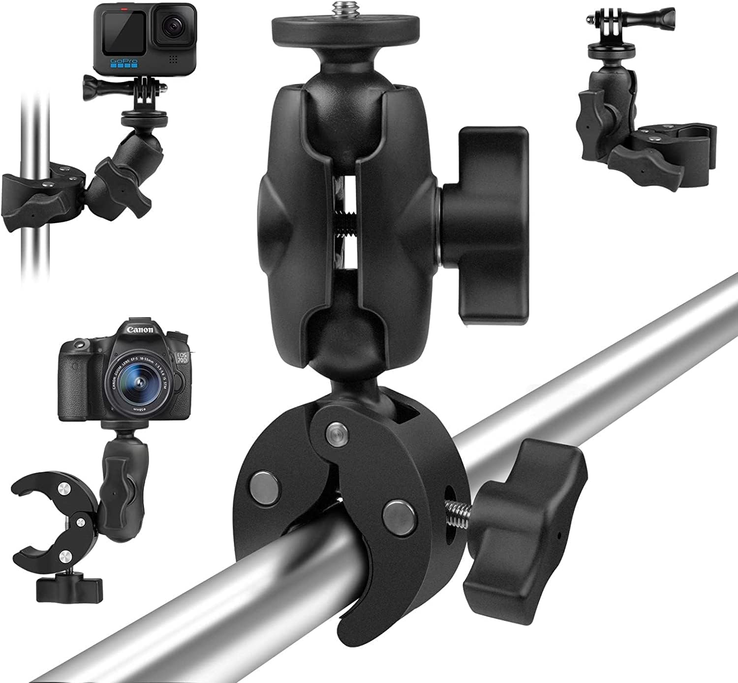 ADOFYS Action Camera and Mobile Universal Aluminium Alloy Mount with ...