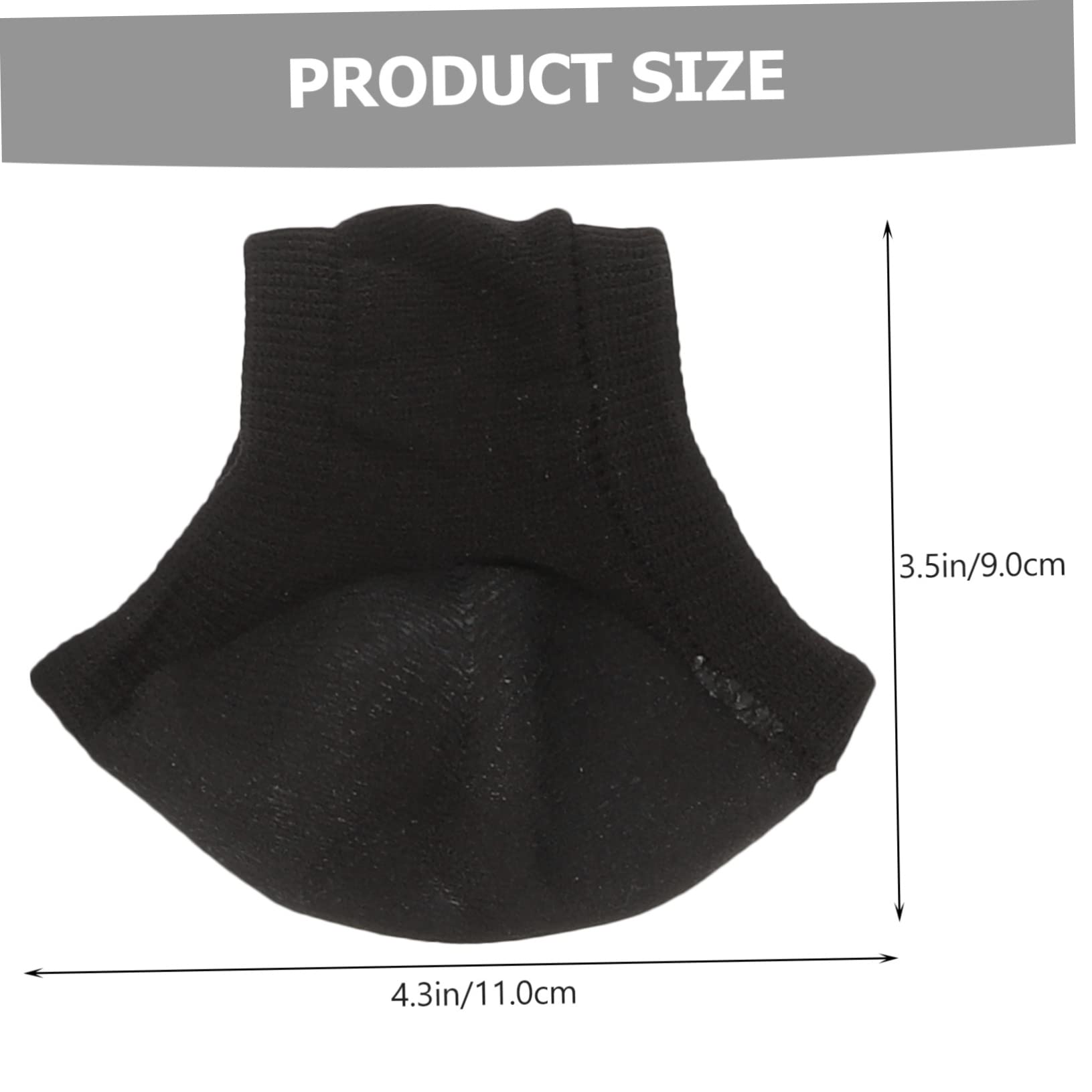 SOESFOUFU Cracked Heel Socks 4 Pairs Women Toeless Gel Socks Open Toe Socks Heel Protector Soft and Comfortable