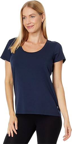 Soft Stretch Supima Tee Scoop Neck Short Sleeve