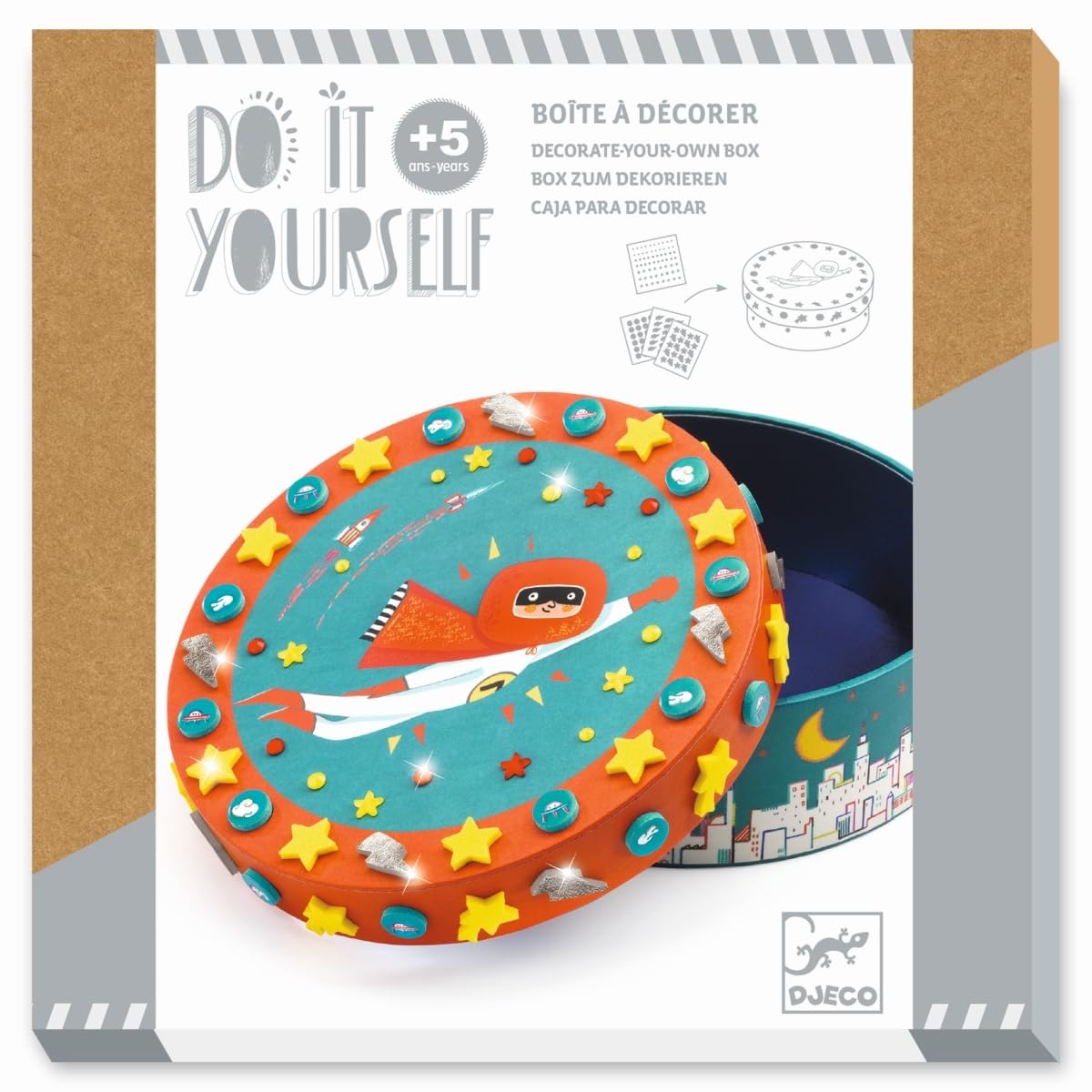 Boite a decorer Super trésor DIY idée cadeau personnalisable anniversaire