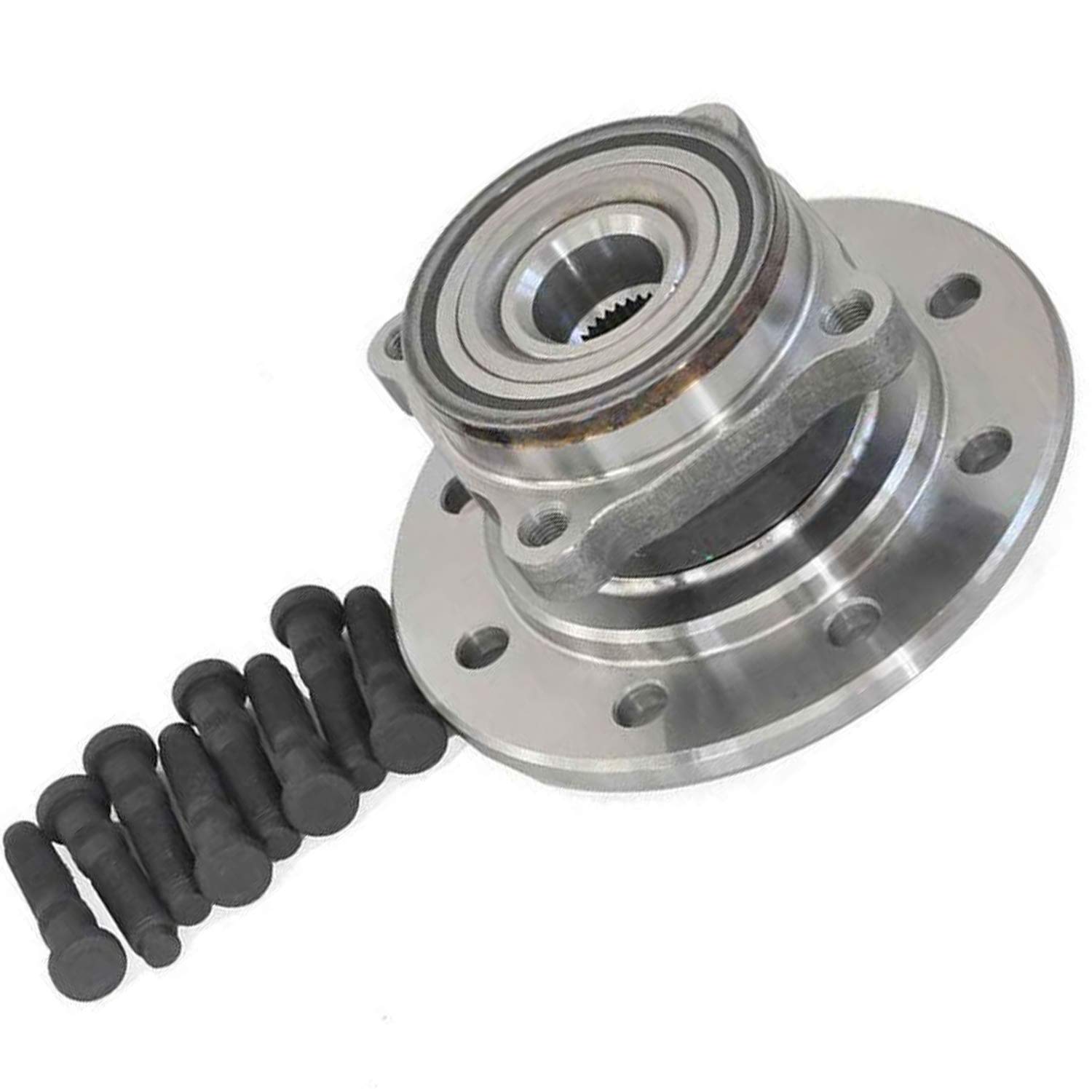 Front Wheel Bearing & Hub Assembly Pair – Fits 1994-1999 Dodge Ram 3500 Pickup (8x6.5)