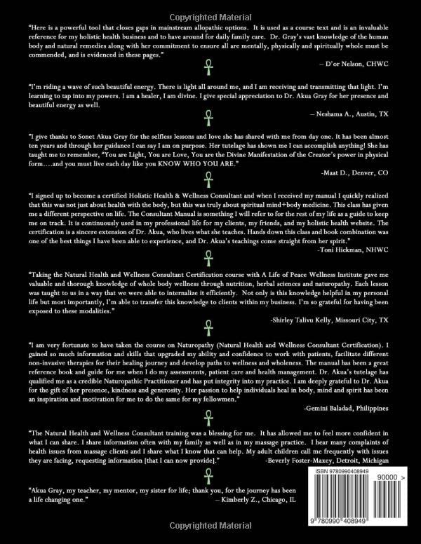 Natural Health and Wellness: The Consultant Manual