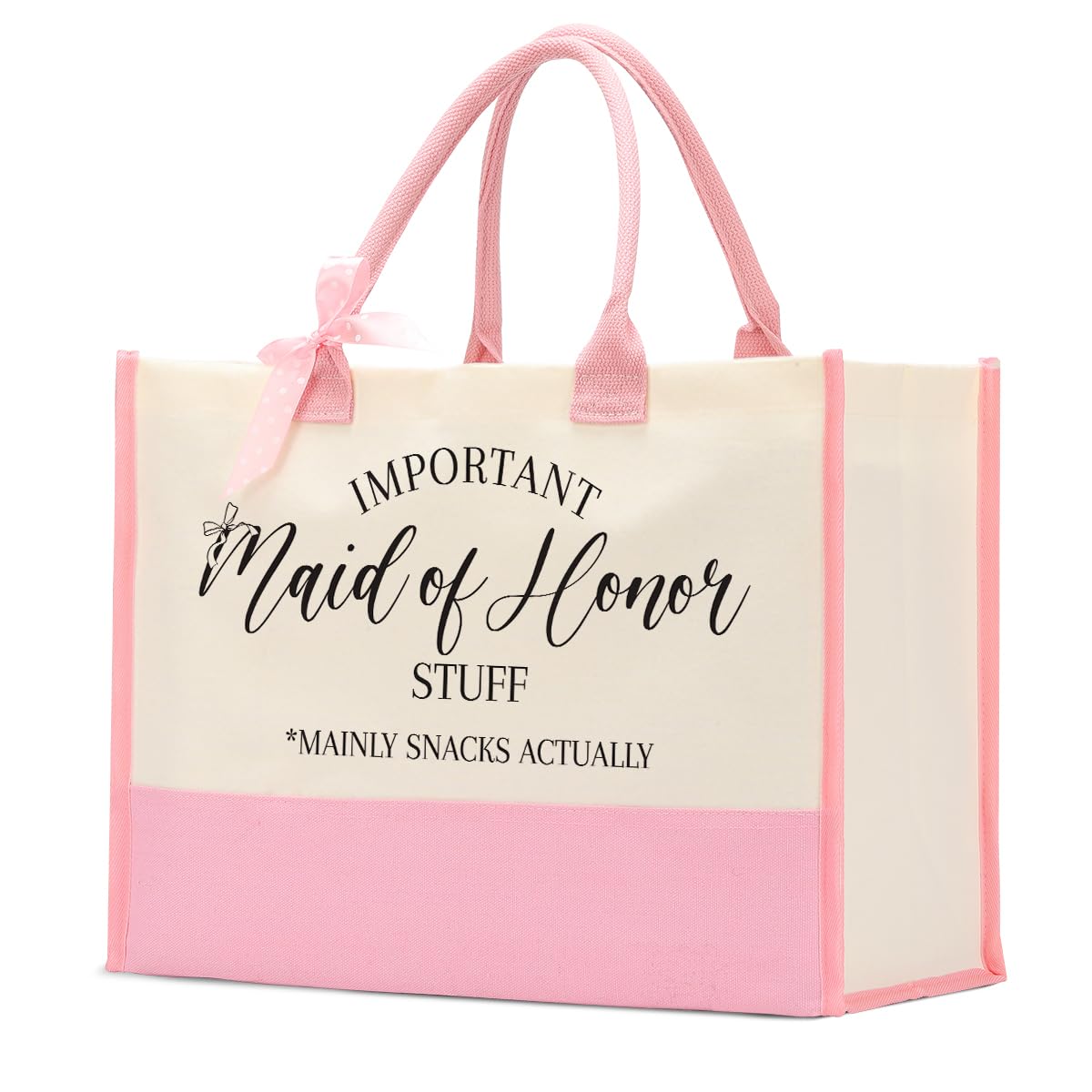 WFDN Bride Bridesmaid Mother of The Bride Mother of The Groom Gifts for Women Canvas Tote Bag