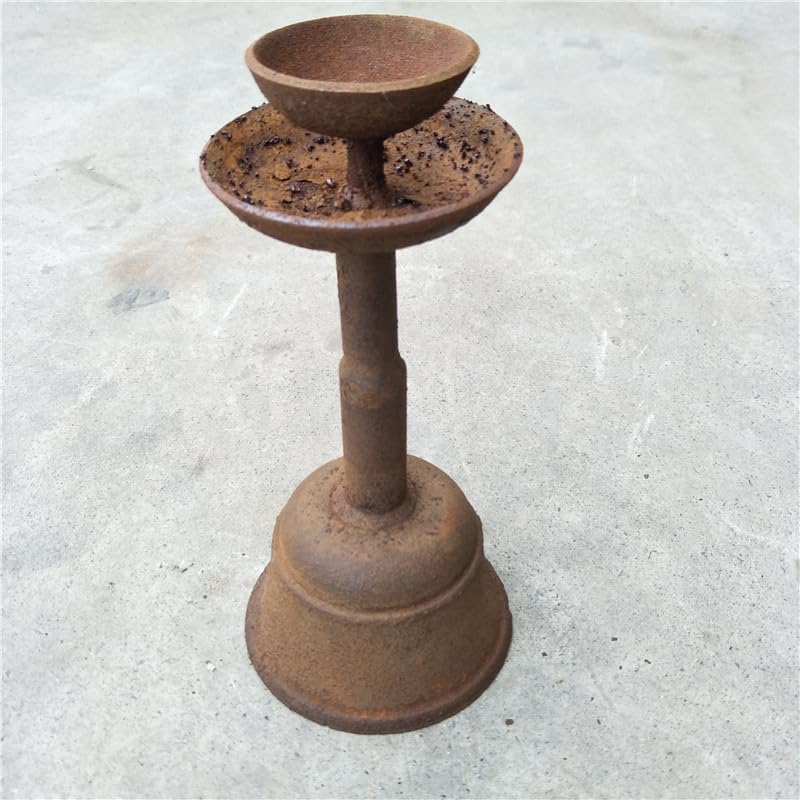K107 チベット 酥油灯燭台 スー油灯 Amazon.com: 民俗蜡台仿古烛台铁艺铁油灯老式酥油灯老物件中式挂灯道具