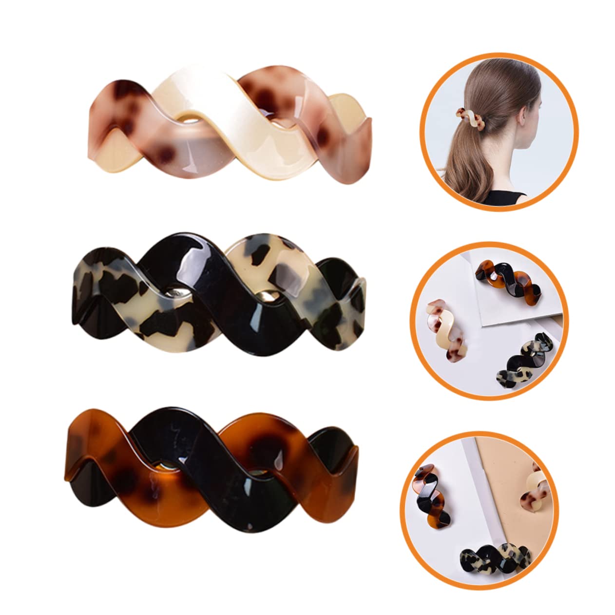 MAGICLULU 12 Stk Schnapphaarspange Schildkröte Haarspange Haarspangen für Frauen haarklammer set haarspangen set Haarnadel Haar Klammern Haarspangen für Damen Acryl Kopfbedeckung Knopf