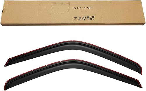 Miniatura 6 de Protectores de lluvia de ventana para Dodge Ram 1500 1994-2001, viseras de ventilación, deflectores de viento para Ram 2500 3500 1994-2002, viseras