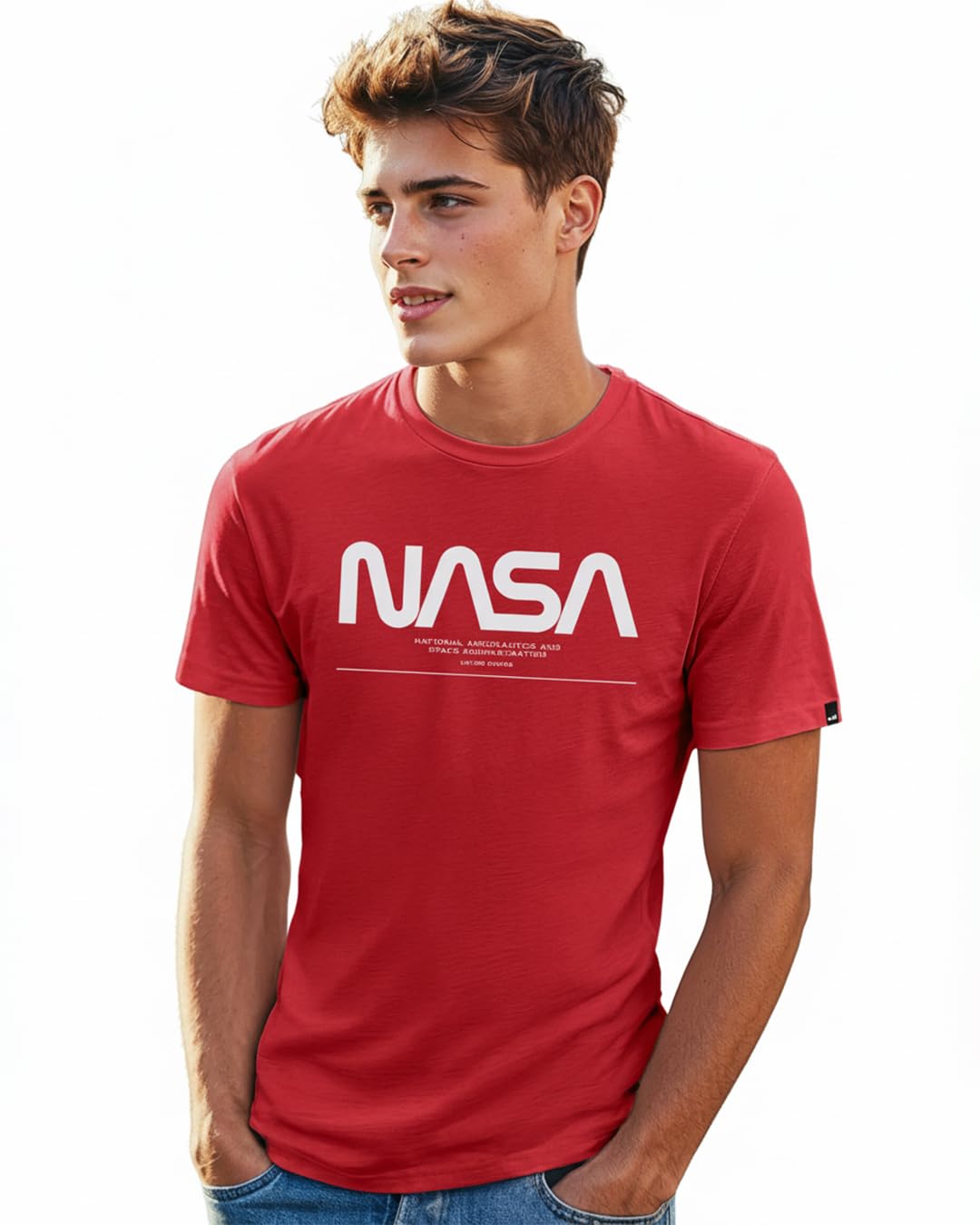 bewakoof X NASA Men's Cotton Printed Regular Fit Half Sleeve Round Neck T-Shirt | Tshirt for Men Cotton| Casual Wear | Street Wear-picture-30
