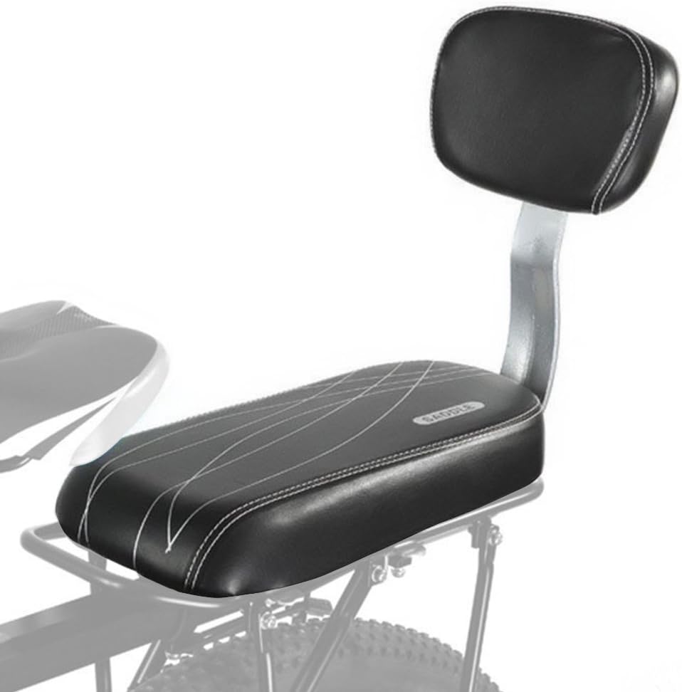 ALIXIN-10028 Bike Parts Accessories Seats Mountain Bicycle Rear Seat Cushion Thicker Seat Rear Seat.Children Back Seat,Safety Kids Bicycle Rear Seat for Outdoor(Dual Use Adults and Children)