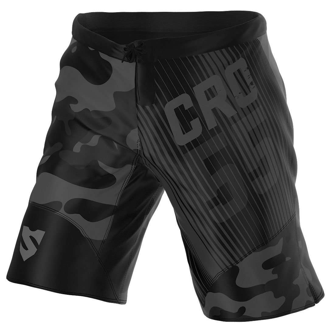 SMMASH Pantalon De Compression Hommes Short Court Thaibox Muay Thai Pantalon De Boxe Pantalon De Sport Short D'Entraînement Respirant Résistant À l'abrasion