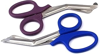 AAPROTOOLS Set of 2 (Purple Royal Blue) Trauma Paramedic EMT Shears Scissors 7.5