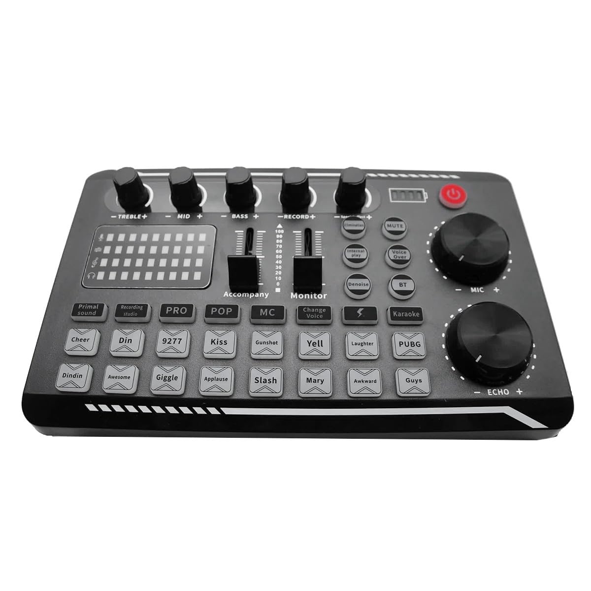 SHABD Carte Son Microphone Table de Mixage Audio Carte Son Console de Mixage Audio Amplificateur Table de Mixage de Musique en Direct Amplificateur ÉQuipement DJ