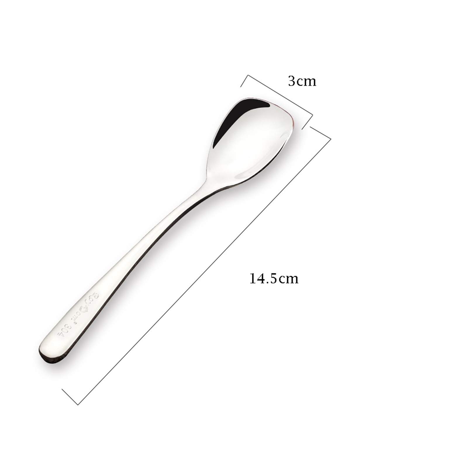 Miarki do kawy Stal nierdzewna Krótkie obroty Mieszanie Łyżka Juice Drink Milk Honey Coffee Mieszanie Stick Desery Łyżka Zagęszczona Kawa Łyżka Sugar Spoon Łyżeczki deserowe (Color : D)