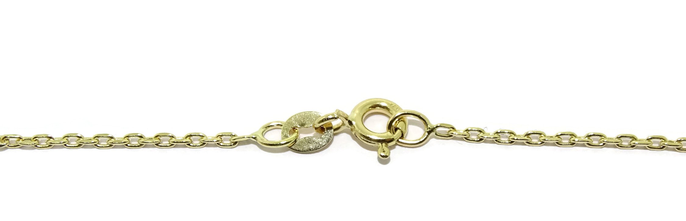 Catena forzata in oro giallo da 18 kt di 50 cm di lunghezza, forte e apparente, Oro, non applicabile