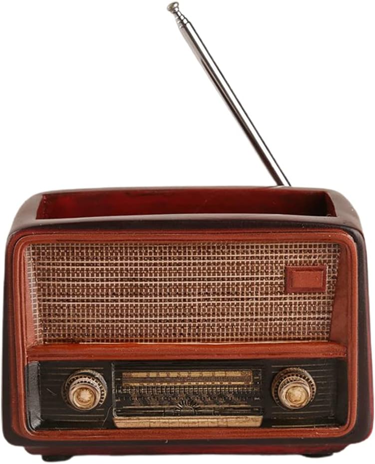 Retro Radio Shaped Flower Indoor Plant Pots Drainage Country Farmhouse Home Decor Flower Gardening Pots