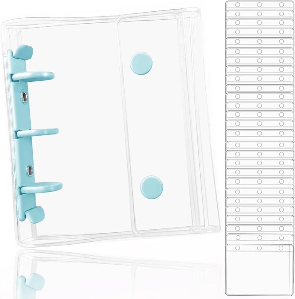 Amazon.co.jp: OKAWASI シール帳 透明 A8サイズ レフィル30枚付き