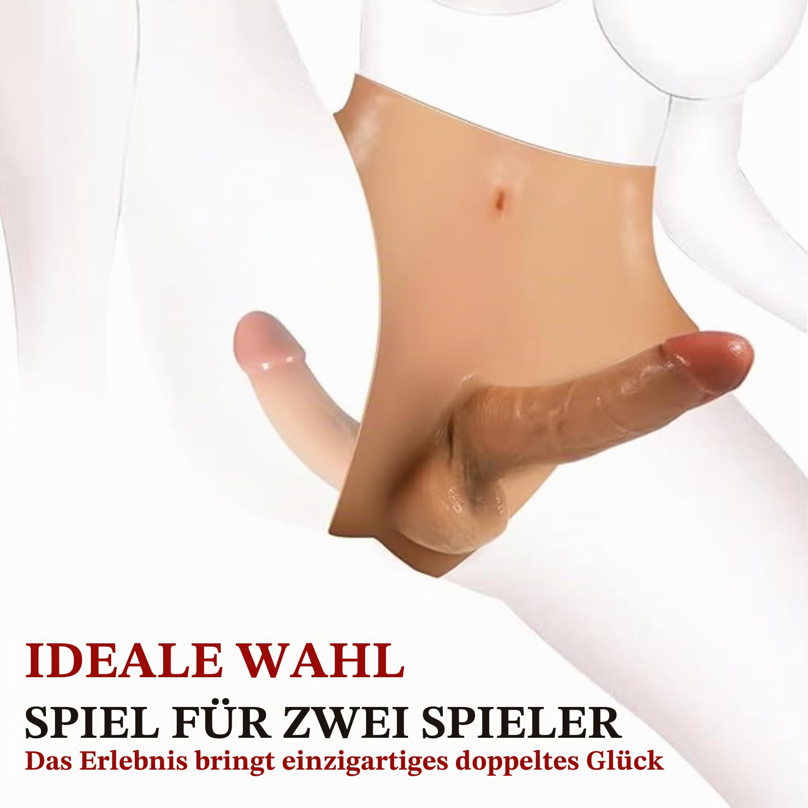 5.0 Umschnall-Dildos Flüssigsilikon mit Doppeldildo - Strap on Umschnall für Frauen Paare Lesbian,Umschnallpenis Höschen mit Double Dildo Anal Dildo,Analplug Diloschwanz für Frauen