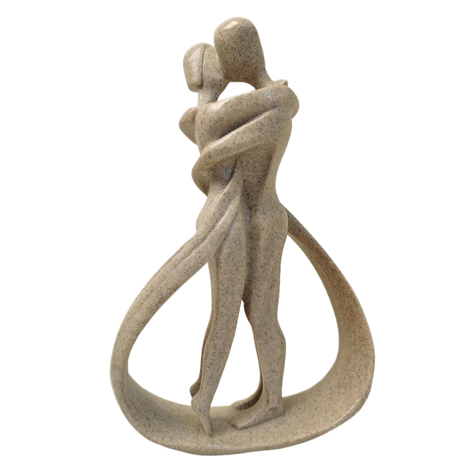Statua Amanti,Statue Decorative,Decorazioni per Ufficio,Figura Decorative,Statuette Decorative Casa,Soggiorno Decorativo Moderno da Appoggiare,Scultura Astratta in Poliresina,Idea Regalo(Arenaria)