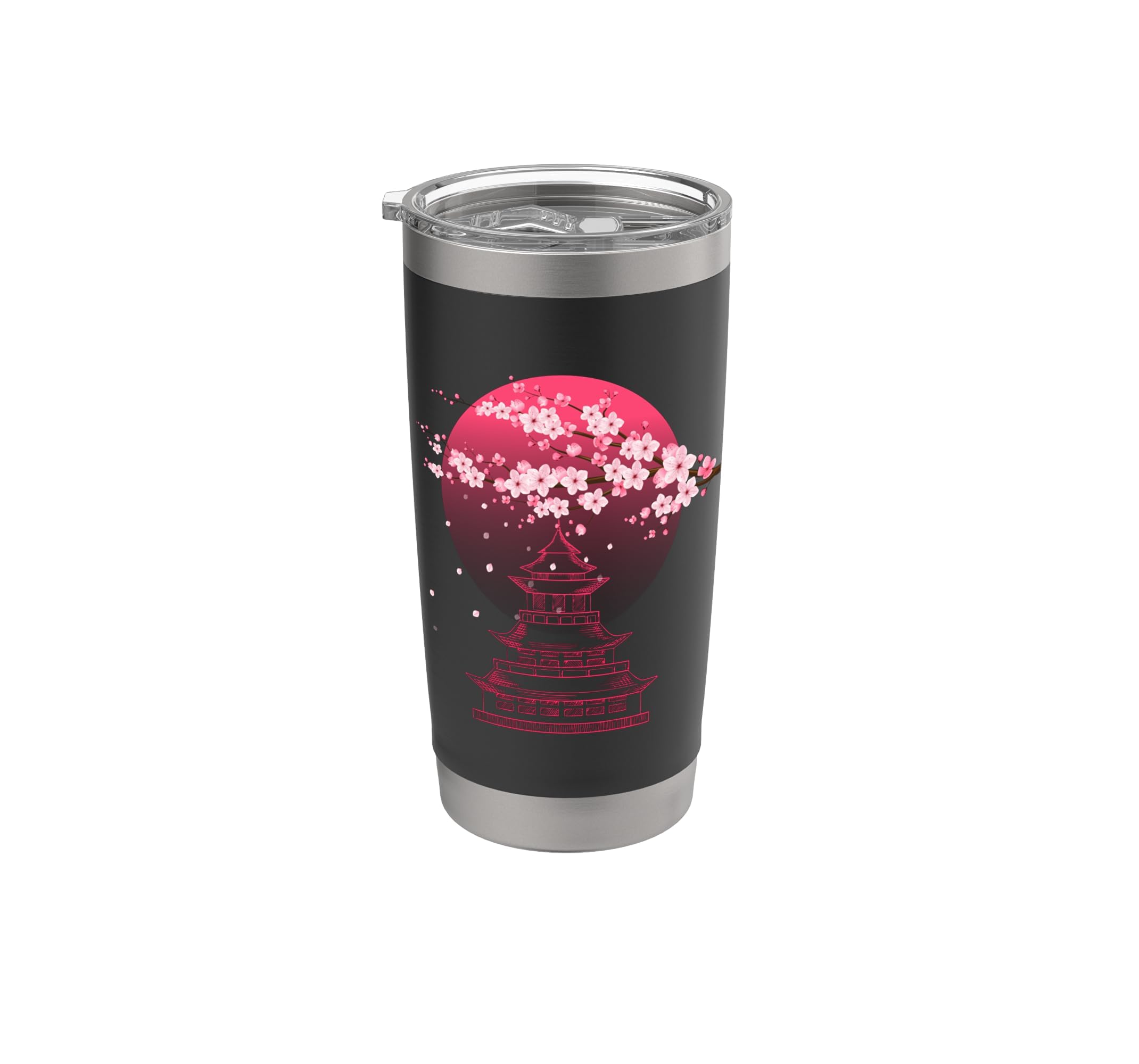Sakura Pink Flower Japanese Art Stainless Steel Insulated Tumbler