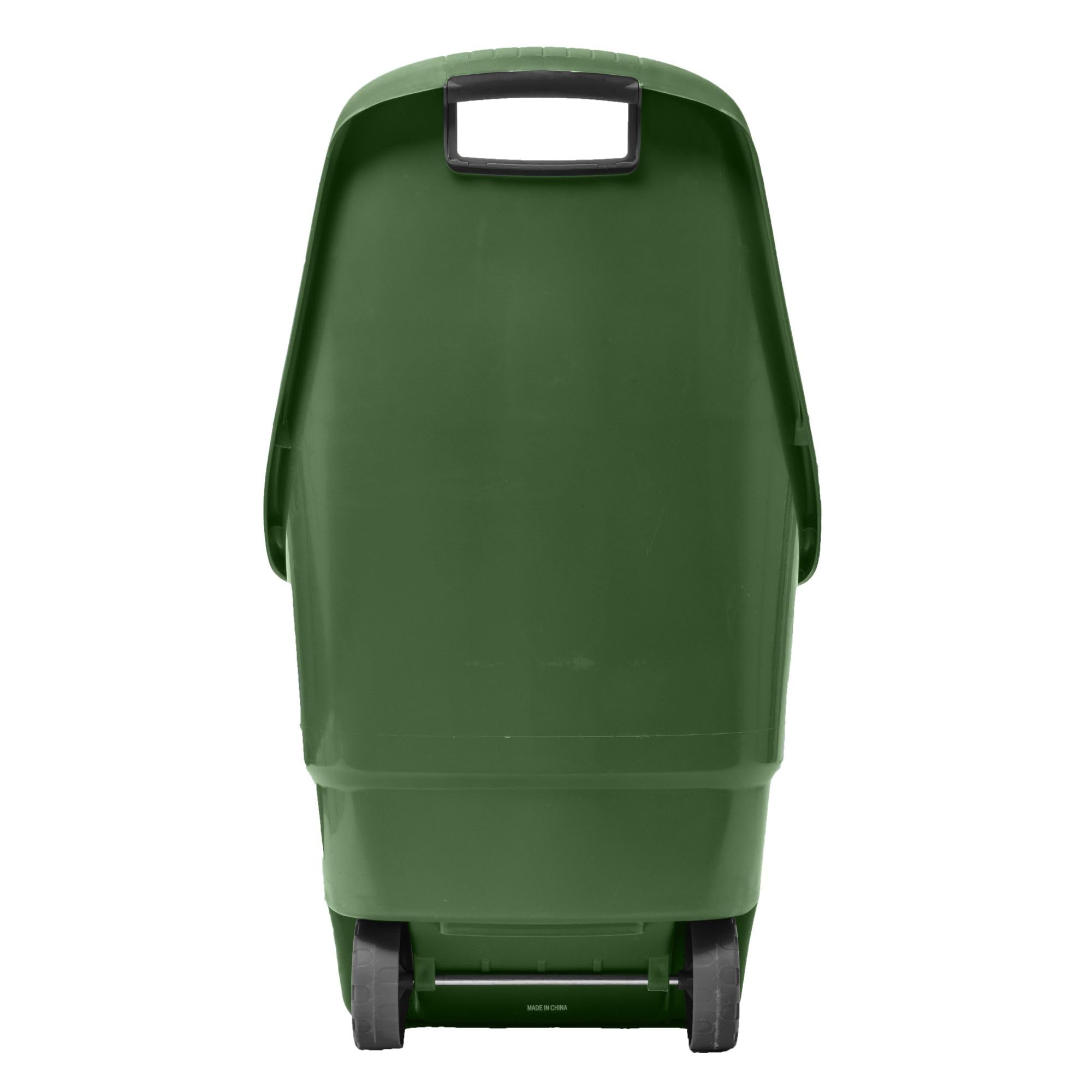 WERKA PRO, Chariot de Jardin sur Roues 45L, Transport Facile et Pratique, maniabilité Exceptionnelle, Conception Robuste en PVC, Vert, Standard