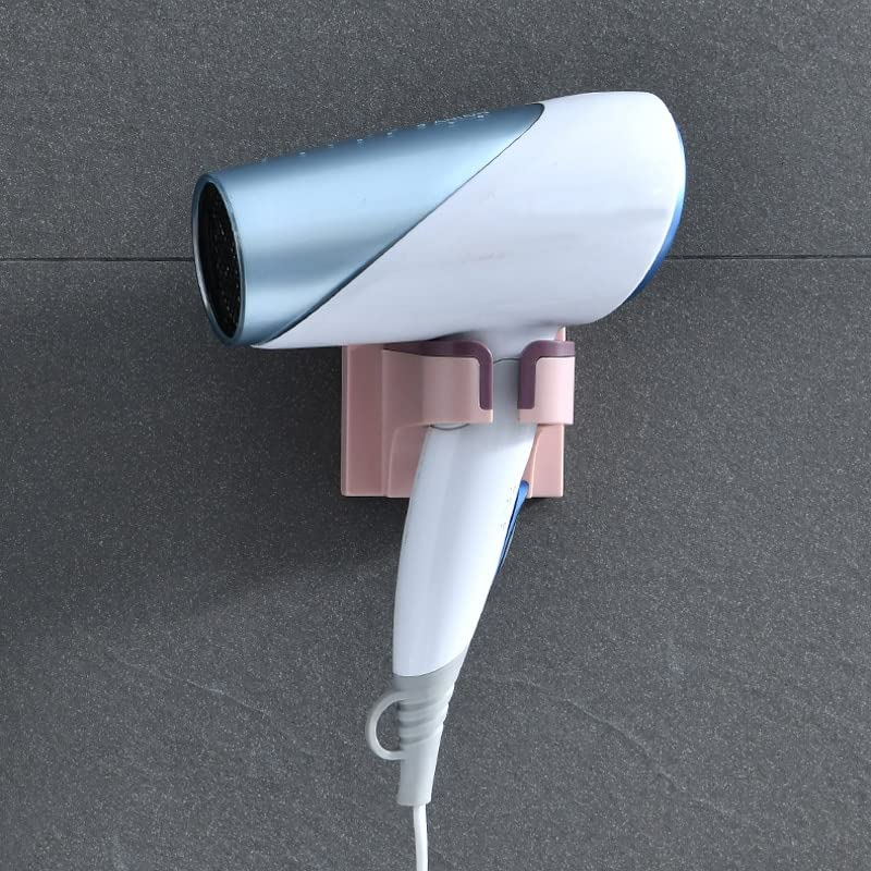 Fixation murale sèche-cheveux bleu - Libérez votre lavabo avec ce support mural pratique
