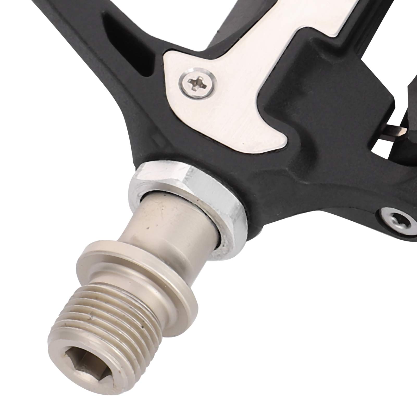 Yosoo Health Gear Pedales Autoblocantes SL para Bicicleta de Carretera, Plataforma de Fibra de Nailon Ultraligera Antideslizante, con Tacos de Repuesto