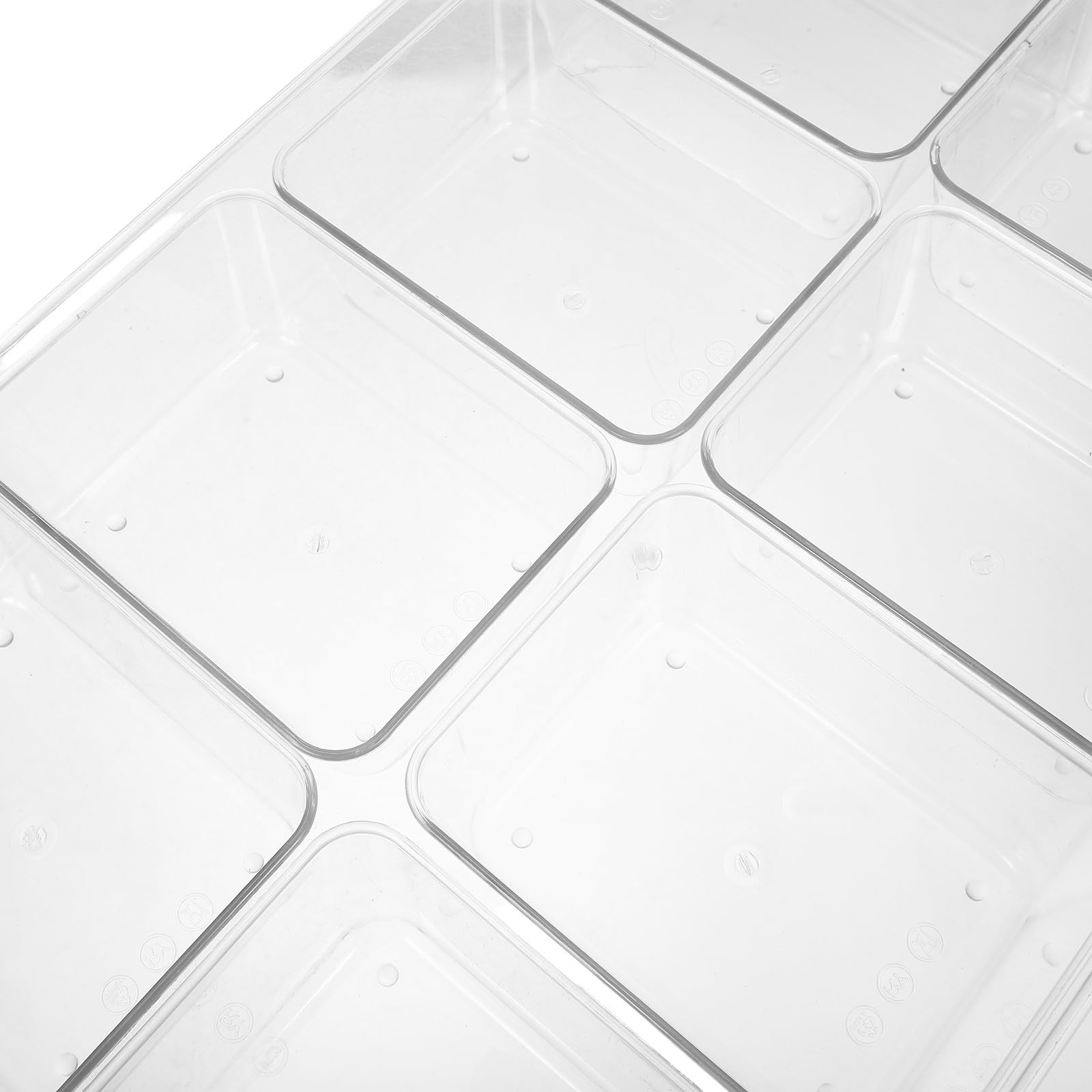 8 Stück Transparente Gewürzbox aus PC mit Deckel und Löffel 8 Fächer Gewürzbehälter für Salz und Gewürzpulver für Picknicktische und Hot Pot