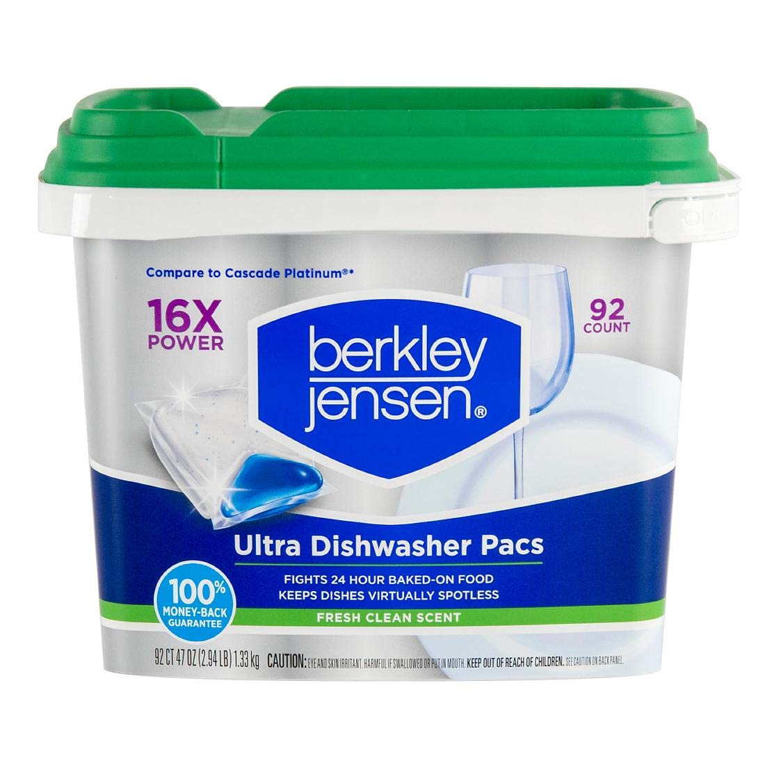 Berkley Jensen Ultra Dishwasher Pacs, 92 ct. Amazon.in Health